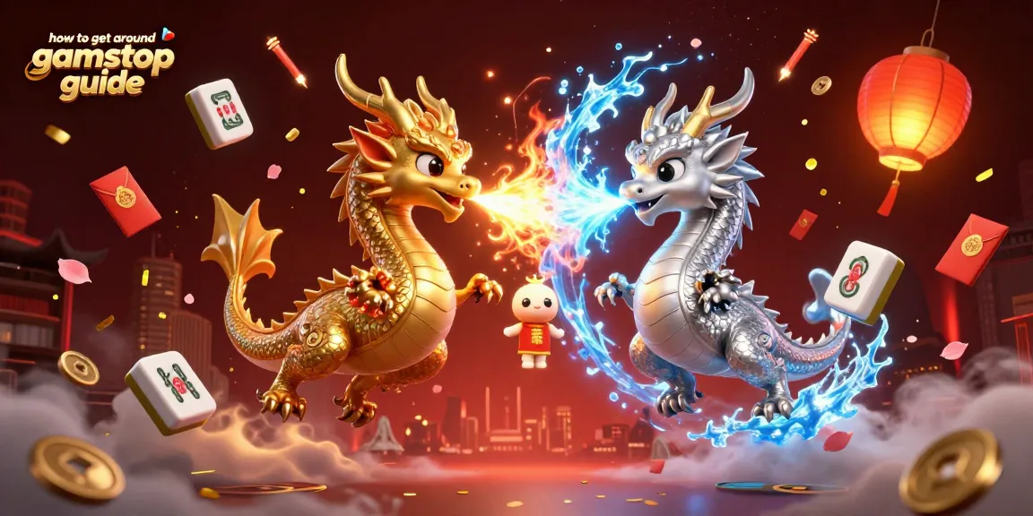 Engage with the how to get around gamstop guide featuring dynamic dragons and casino elements.