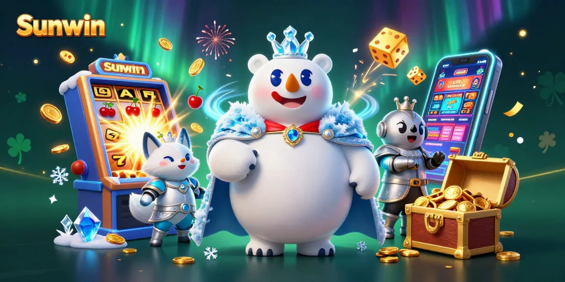Experience thrilling wins with Sunwin’s dynamic jackpot explosion, showcasing vibrant casino game elements.